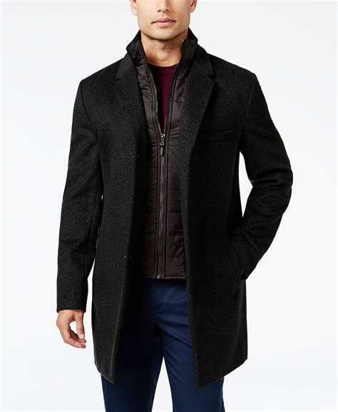 michael kors men's overcoat.